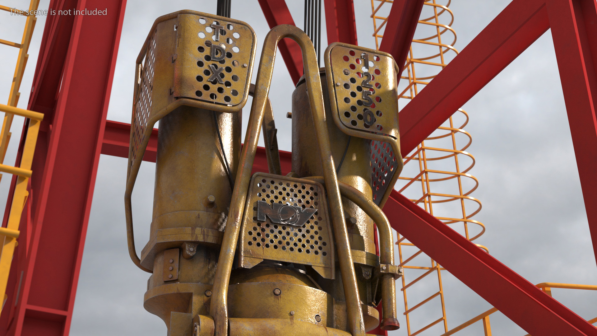 3D model National Oilwell Varco TDX 1250 Old