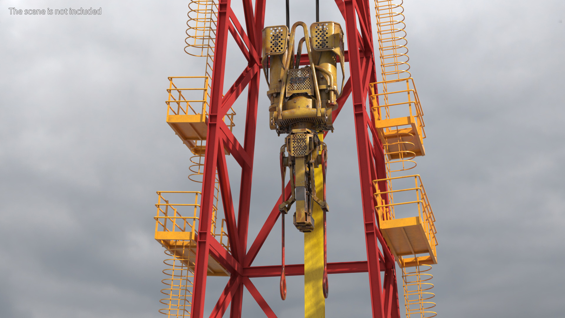 3D model National Oilwell Varco TDX 1250 Old