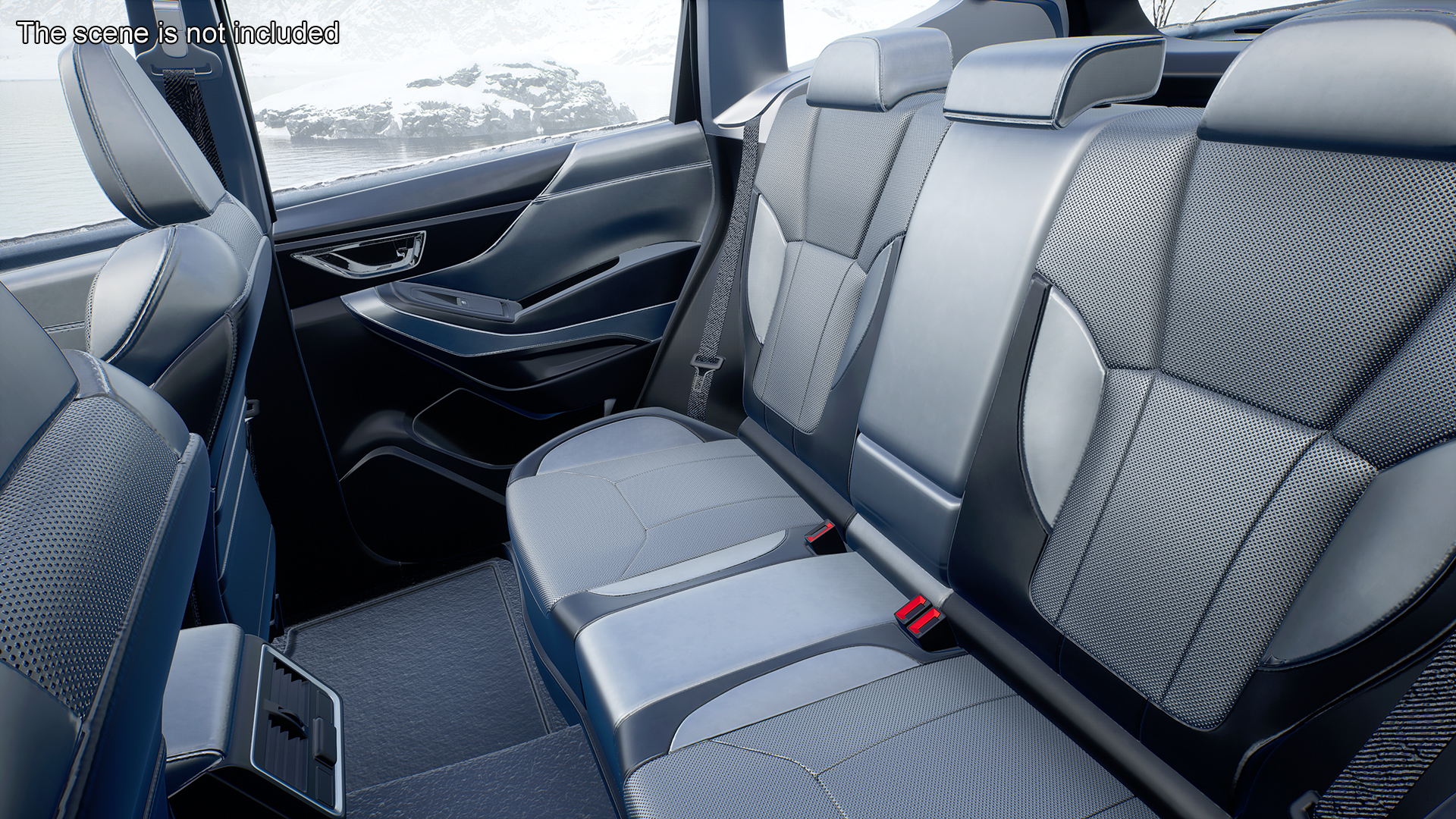 Black Compact Crossover SUV 3D
