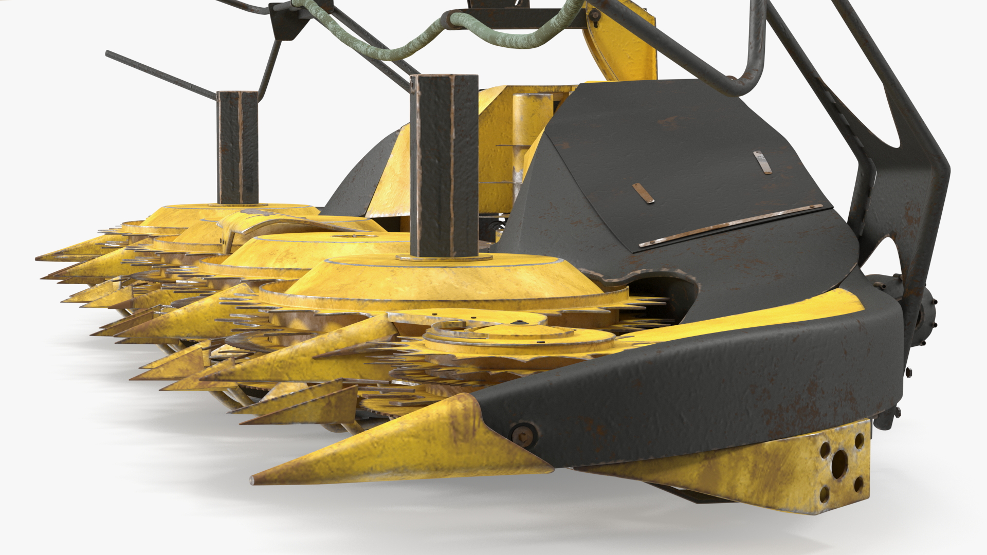 3D model New Holland 750BFI Rotary Corn Head Harvesting Unit Old