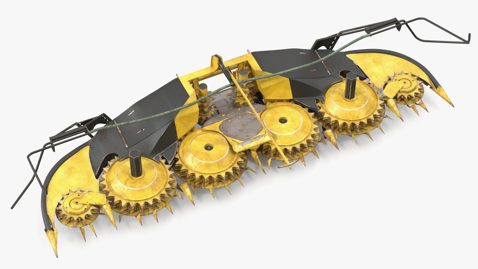 3D model New Holland 750BFI Rotary Corn Head Harvesting Unit Old