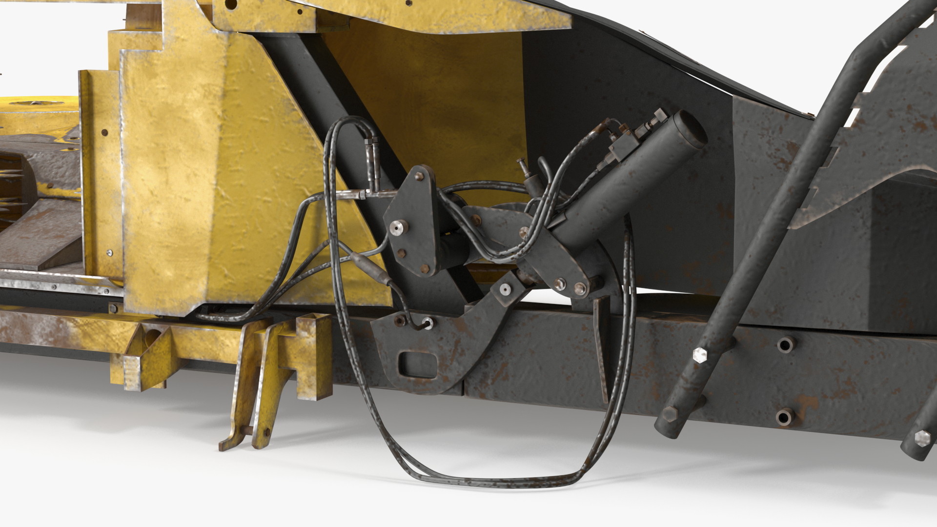 3D model New Holland 750BFI Rotary Corn Head Harvesting Unit Old