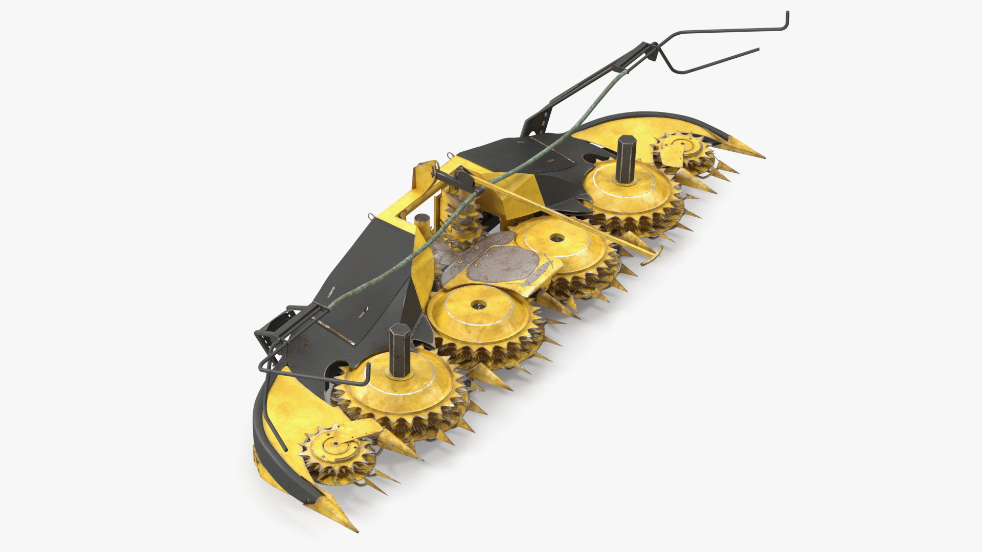 3D model New Holland 750BFI Rotary Corn Head Harvesting Unit Old