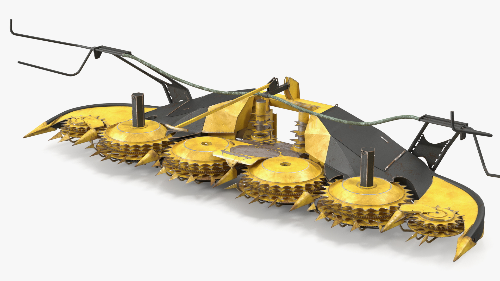 3D model New Holland 750BFI Rotary Corn Head Harvesting Unit Old