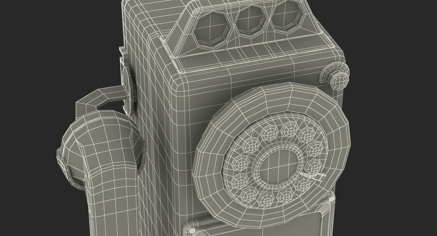 3D model Wild Wolf 1950 American Diner Phone
