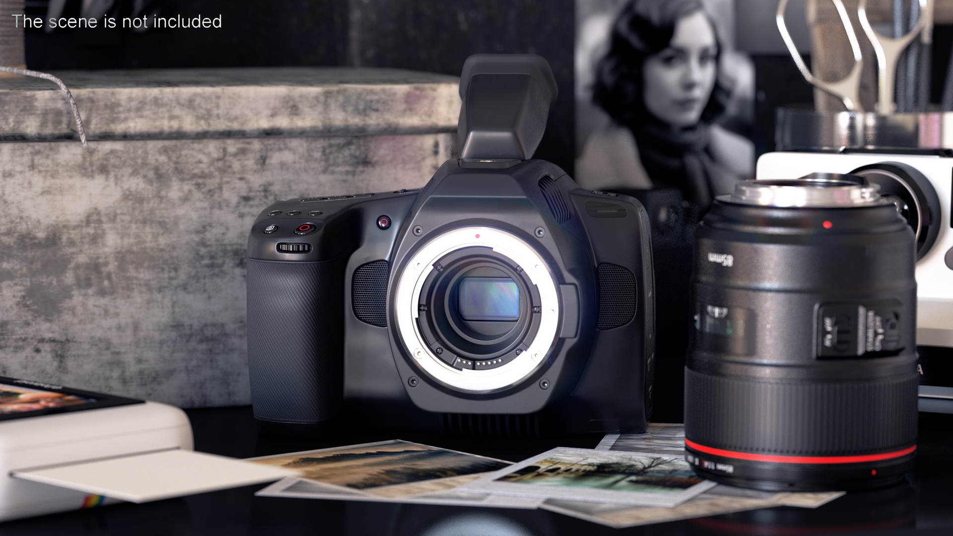 3D Professional Premium Camera Light On