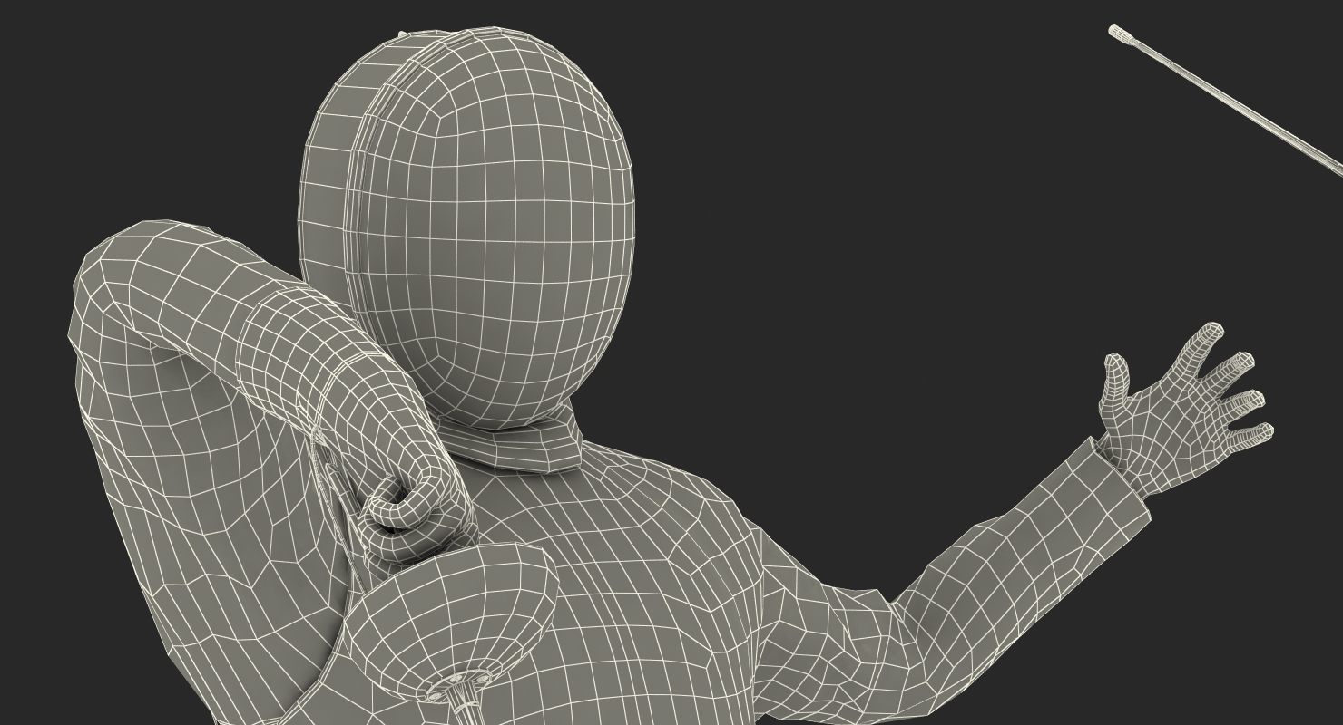 3D French Olympic Fencers Fight model