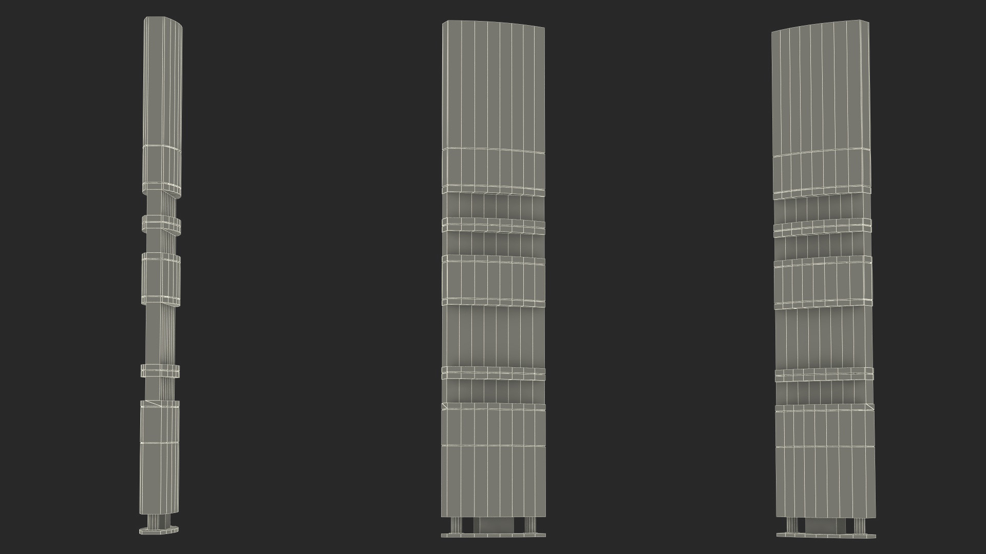 Gas Station Advertisement Column 3D