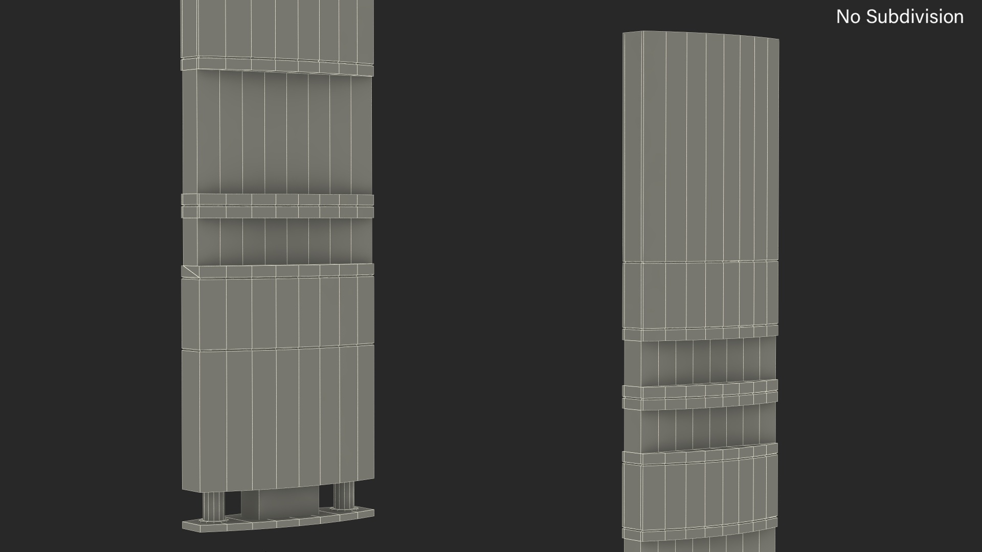 Gas Station Advertisement Column 3D