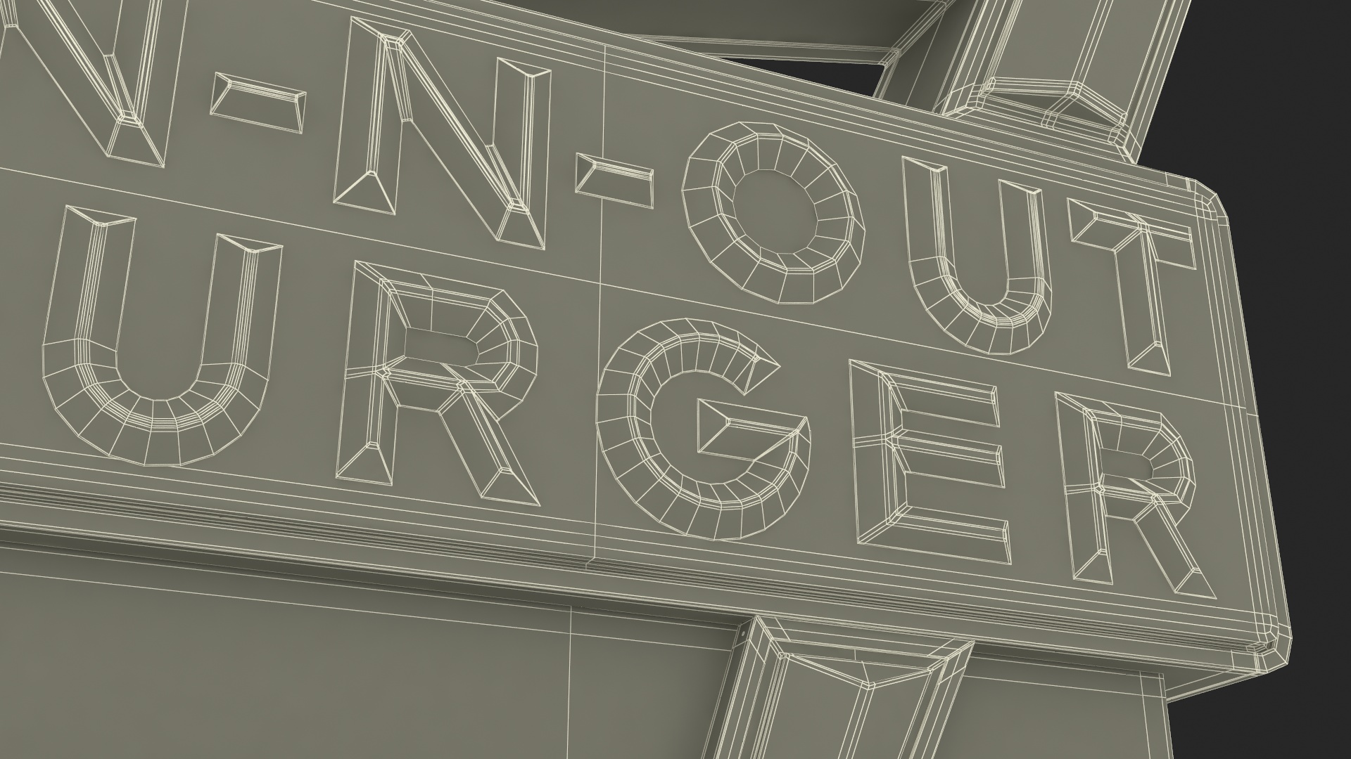 3D In N Out Burger Stand