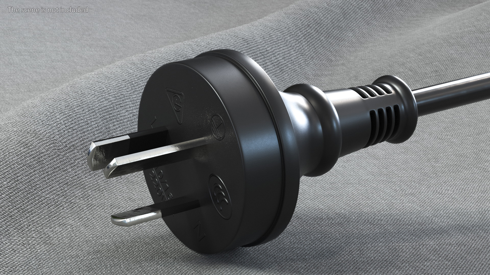 3D model Electric Plug China Type I Grounded