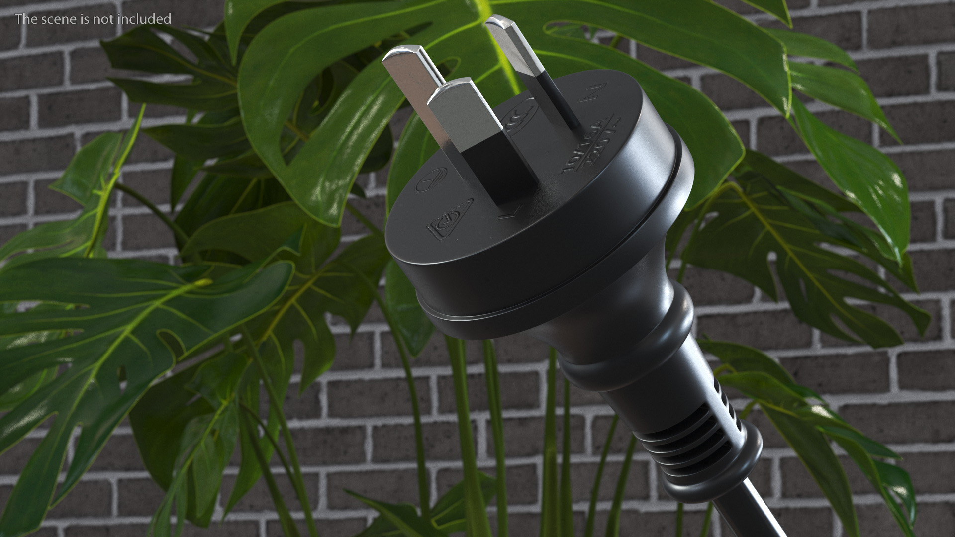 3D model Electric Plug China Type I Grounded