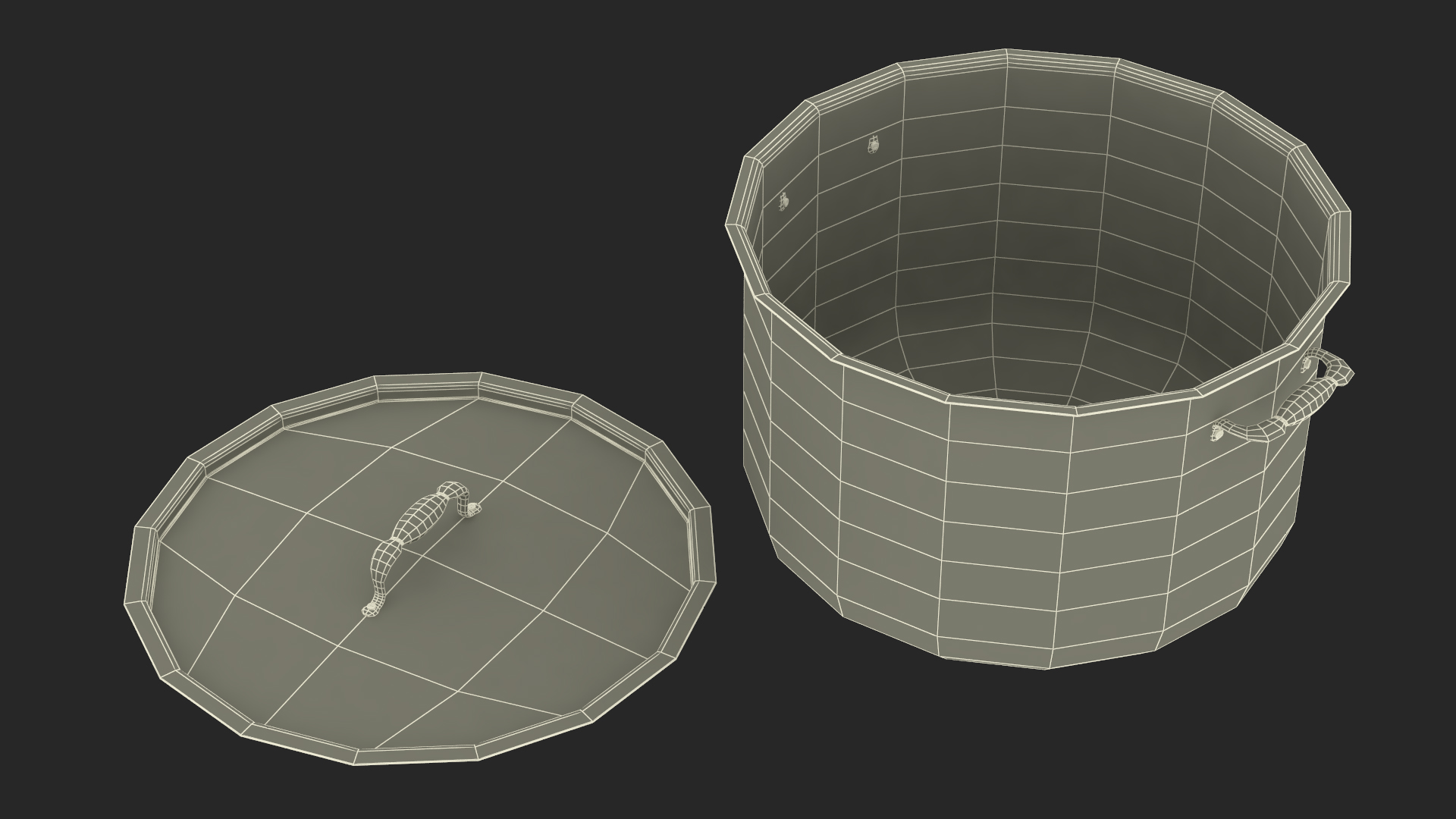 Pot with Lid 3D