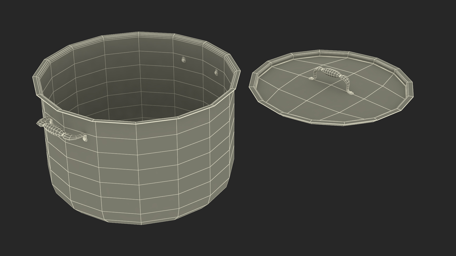 Pot with Lid 3D