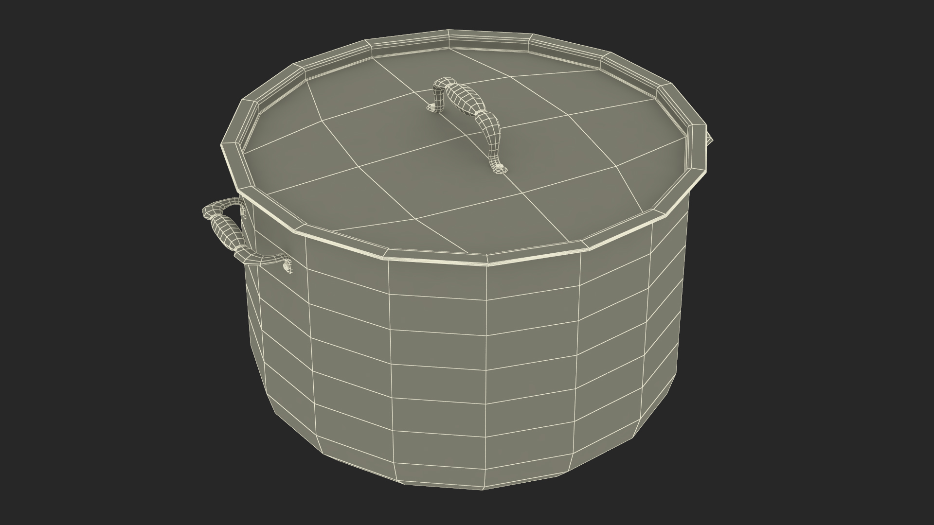 Pot with Lid 3D