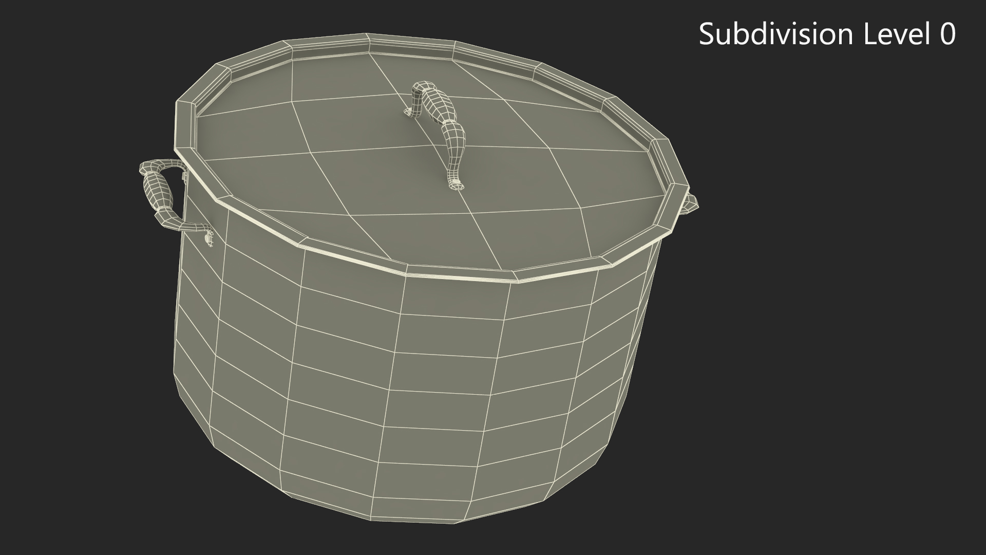 Pot with Lid 3D