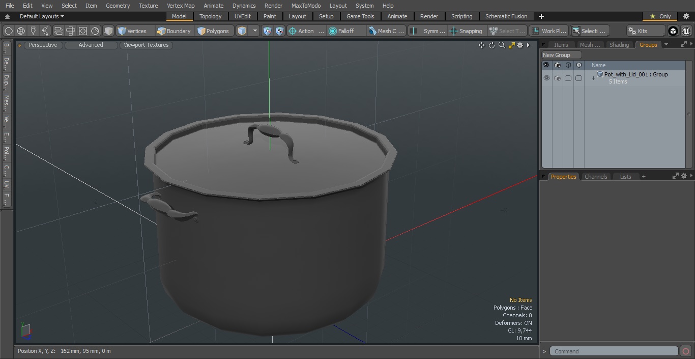 Pot with Lid 3D