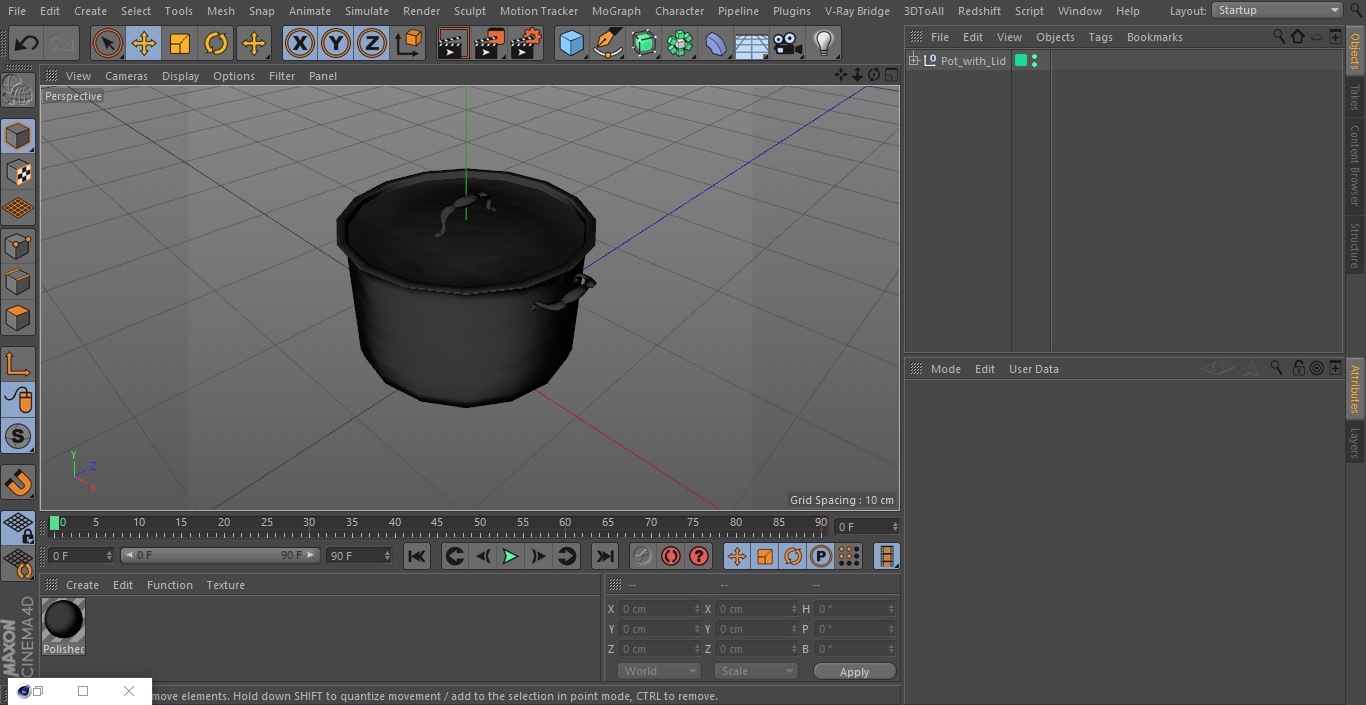 Pot with Lid 3D