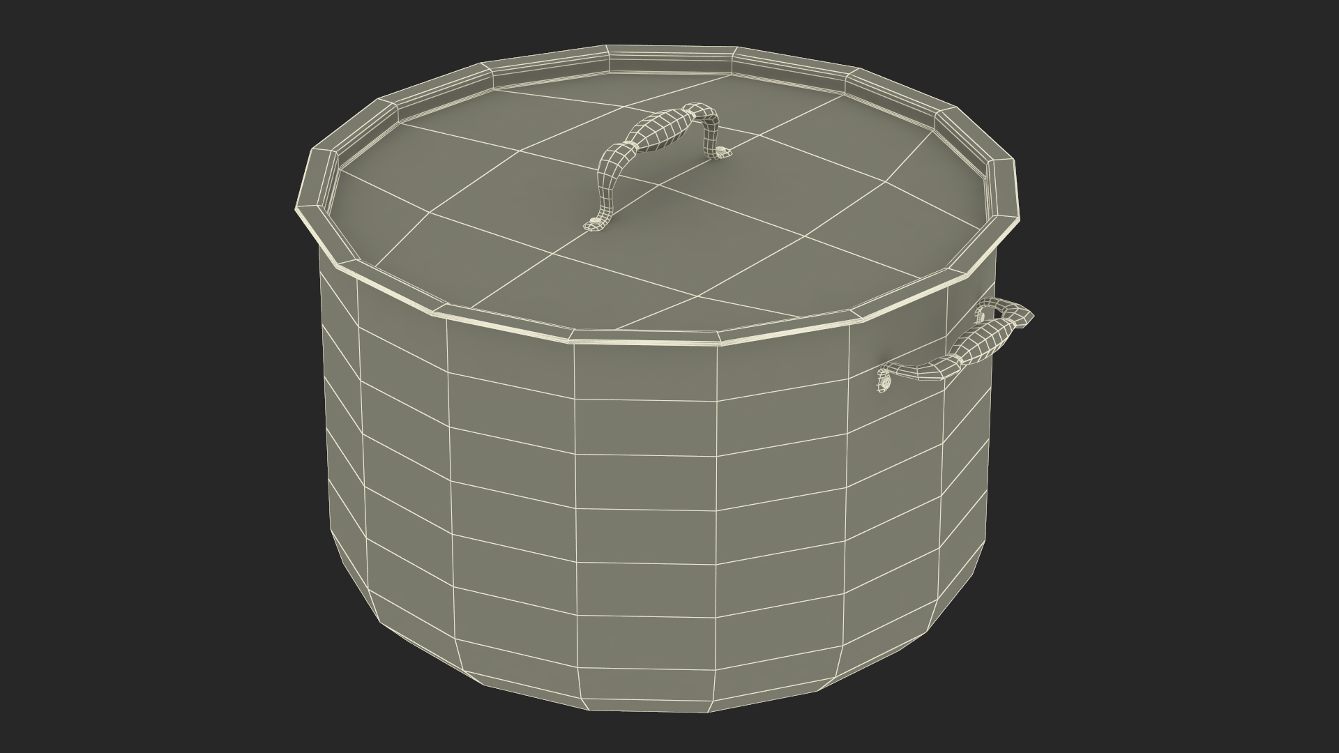 Pot with Lid 3D