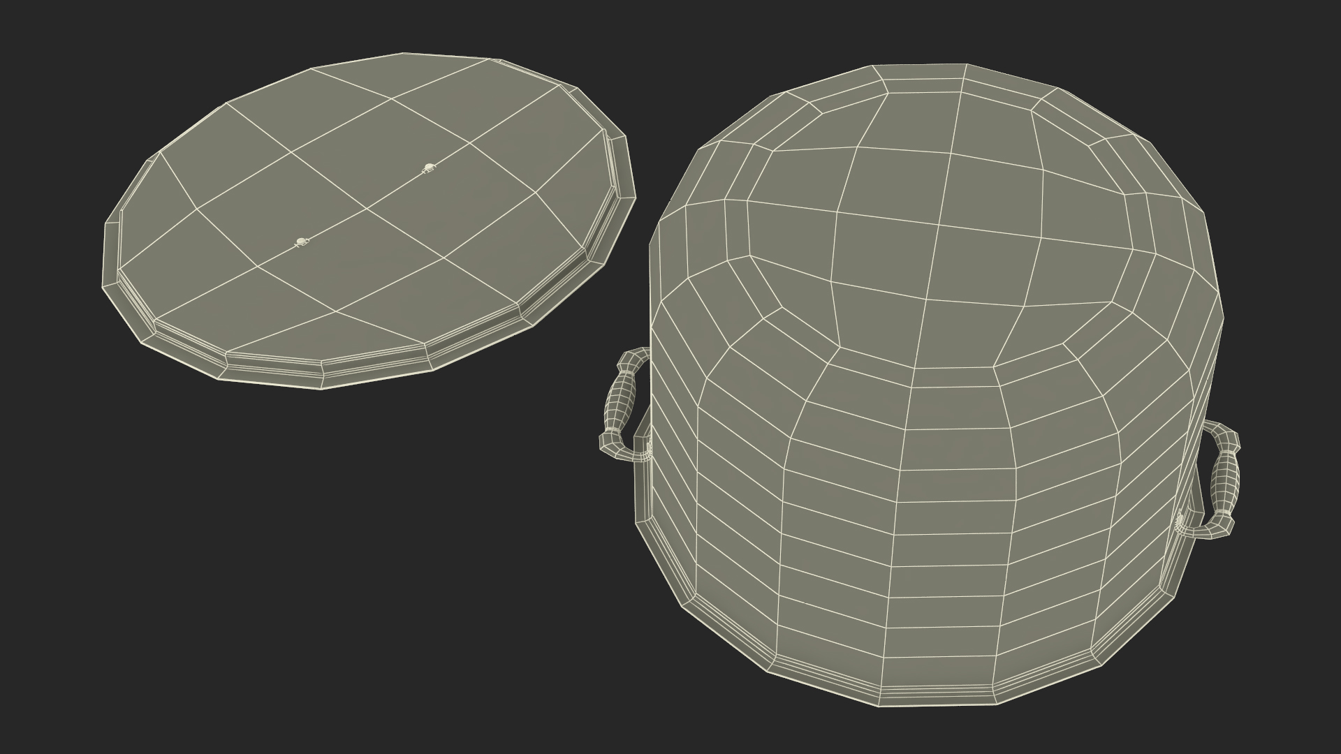 Pot with Lid 3D