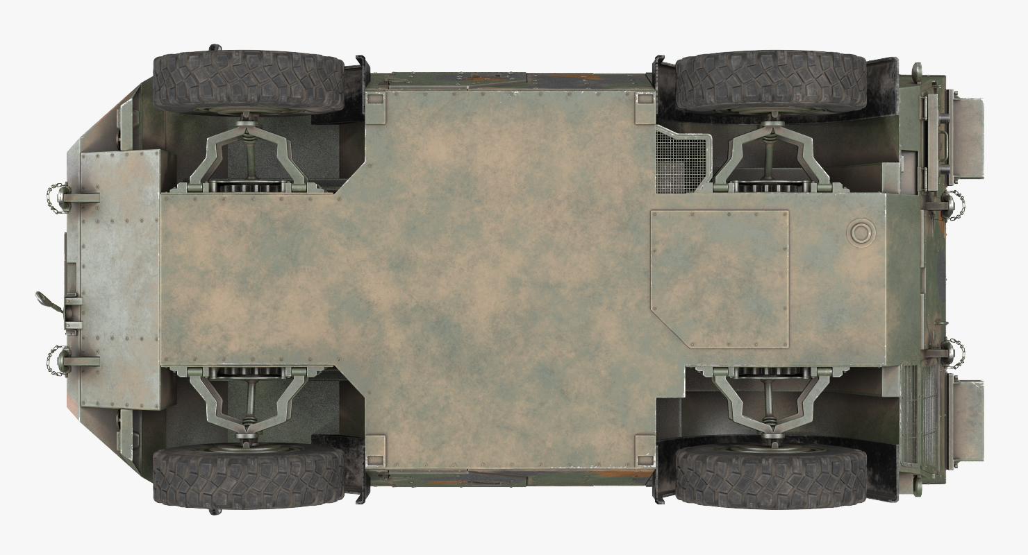 3D Fennek German Reconnaissance Vehicle Rigged model