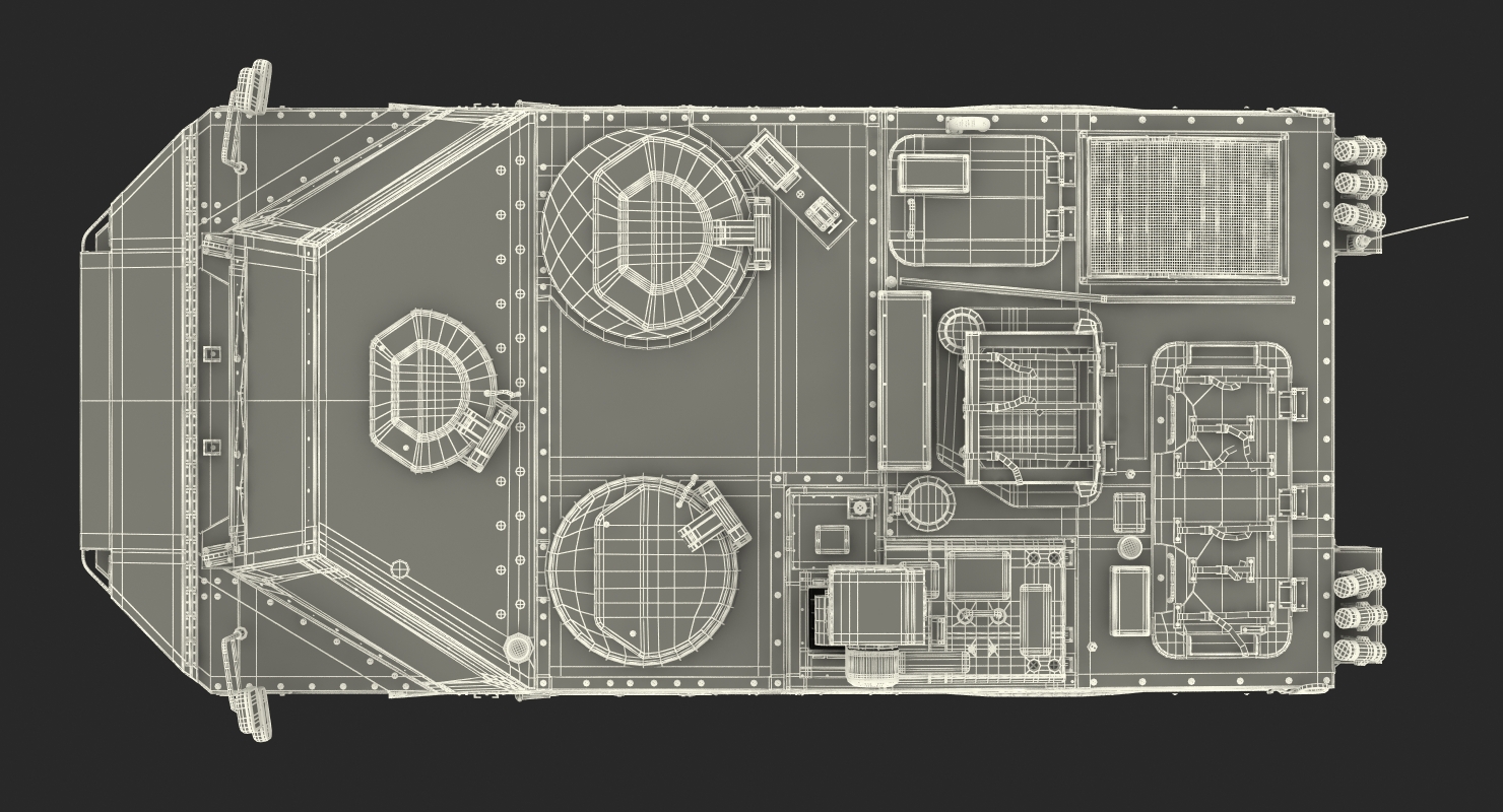 3D Fennek German Reconnaissance Vehicle Rigged model
