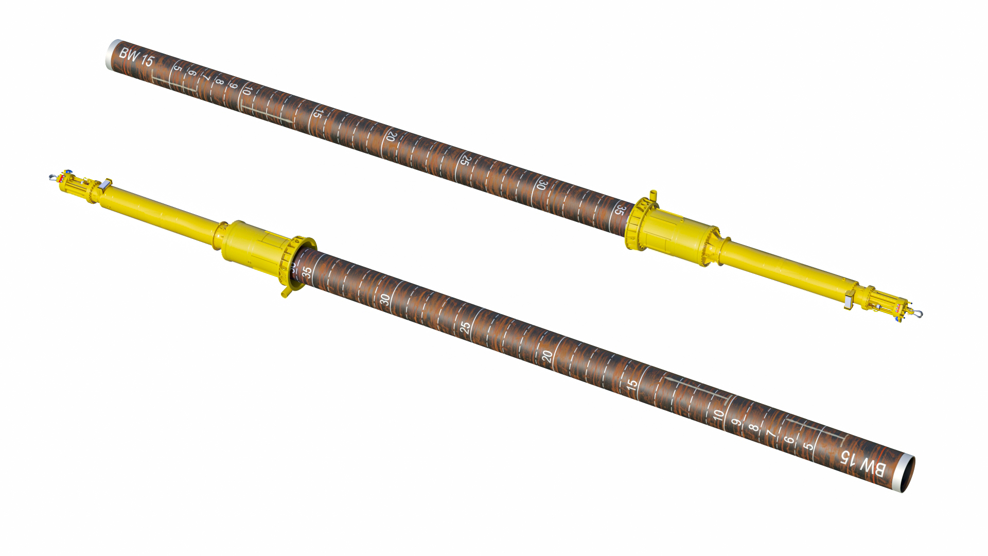 3D Marine Hydraulic Pile Hammer model