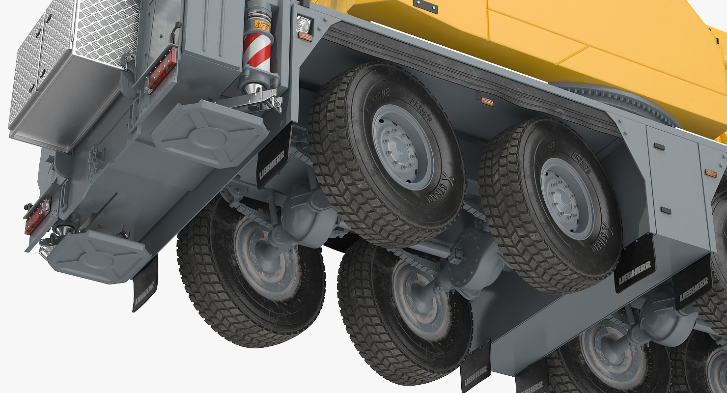 3D Liebherr LTM 1450 Mobile Crane Rigged for Maya