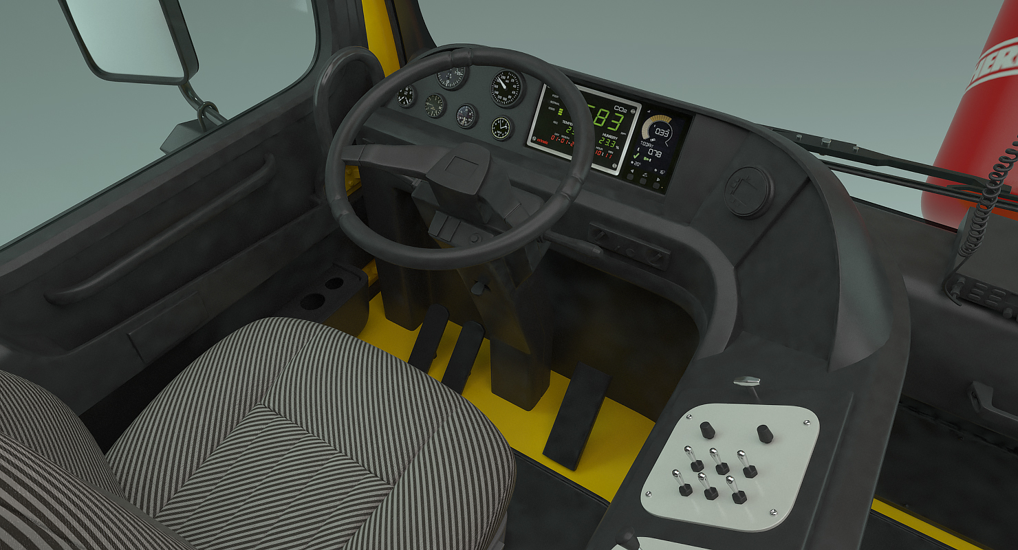 3D Liebherr LTM 1450 Mobile Crane Rigged for Maya
