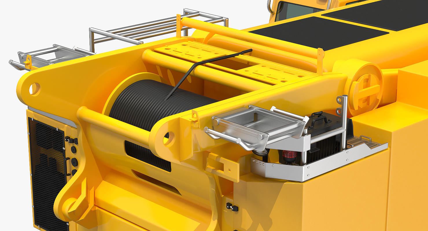3D Liebherr LTM 1450 Mobile Crane Rigged for Maya