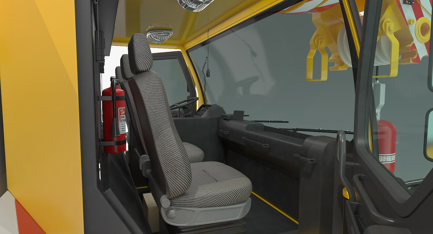 3D Liebherr LTM 1450 Mobile Crane Rigged for Maya