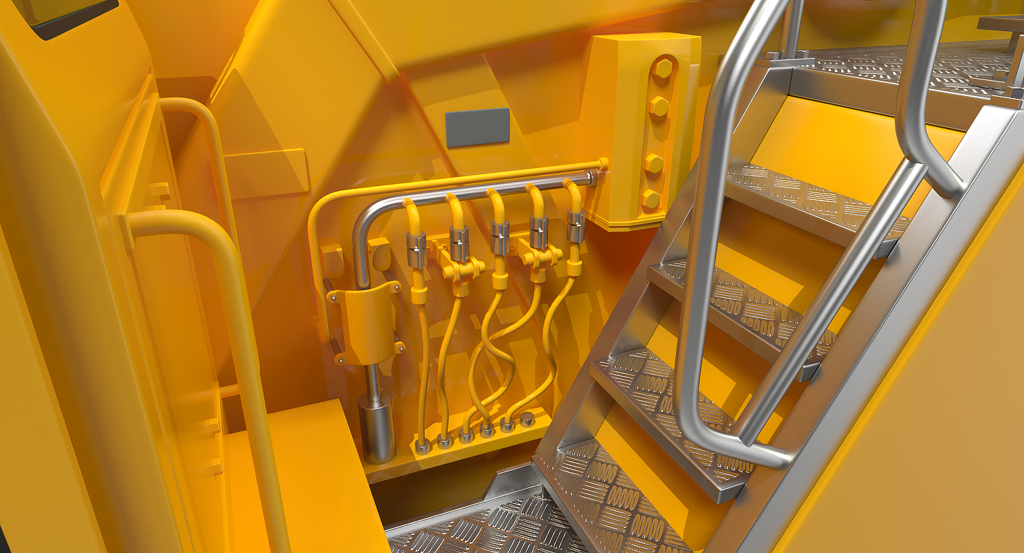 3D Liebherr LTM 1450 Mobile Crane Rigged for Maya