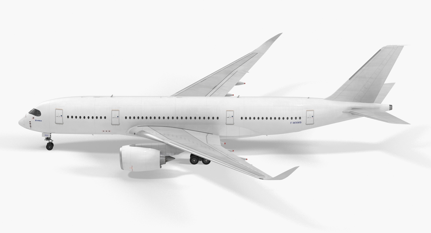 3D model Airbus A350 800 Generic Rigged