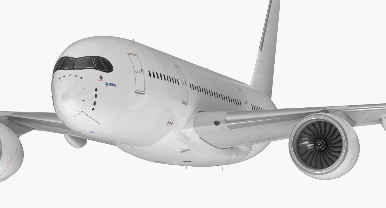3D model Airbus A350 800 Generic Rigged