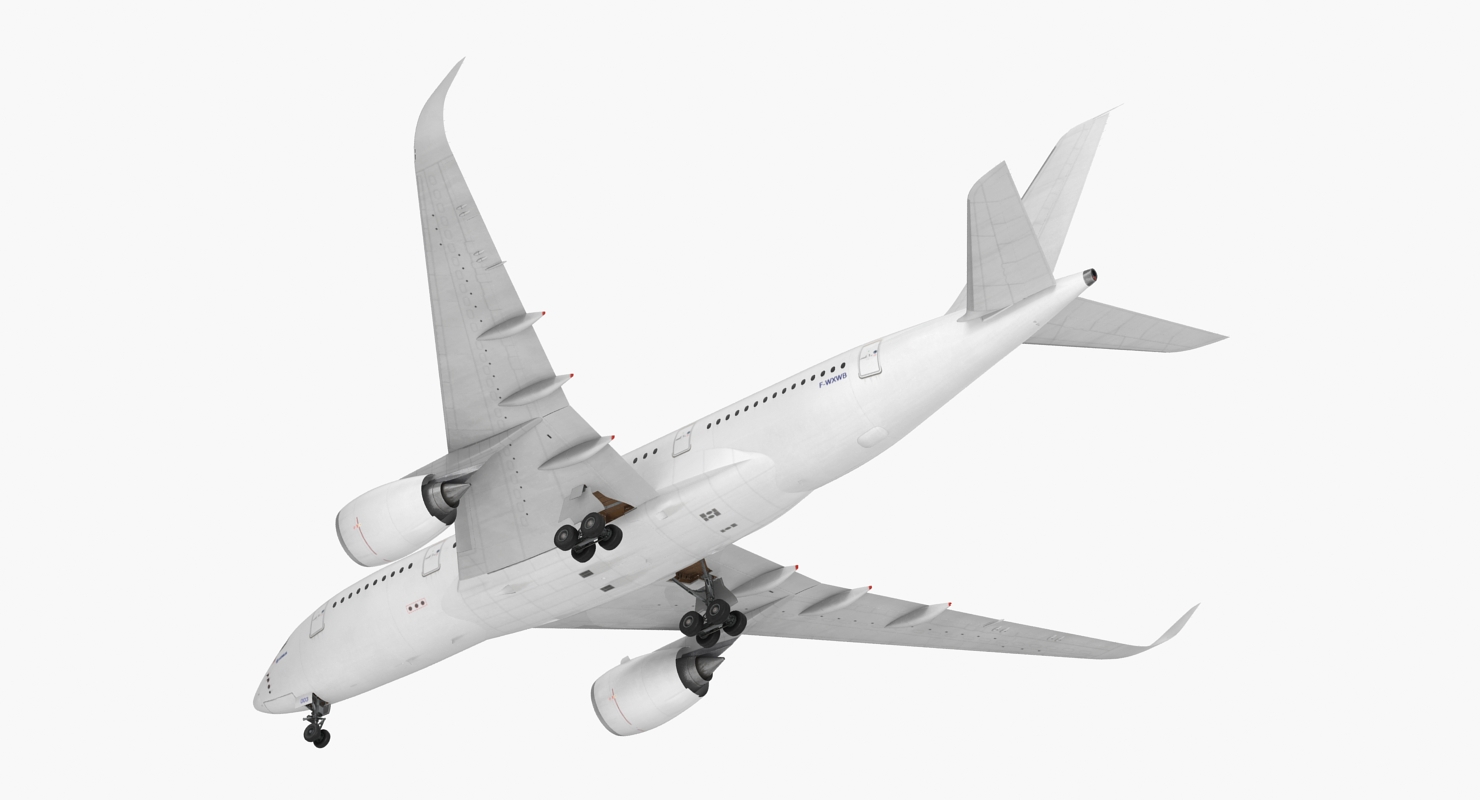 3D model Airbus A350 800 Generic Rigged