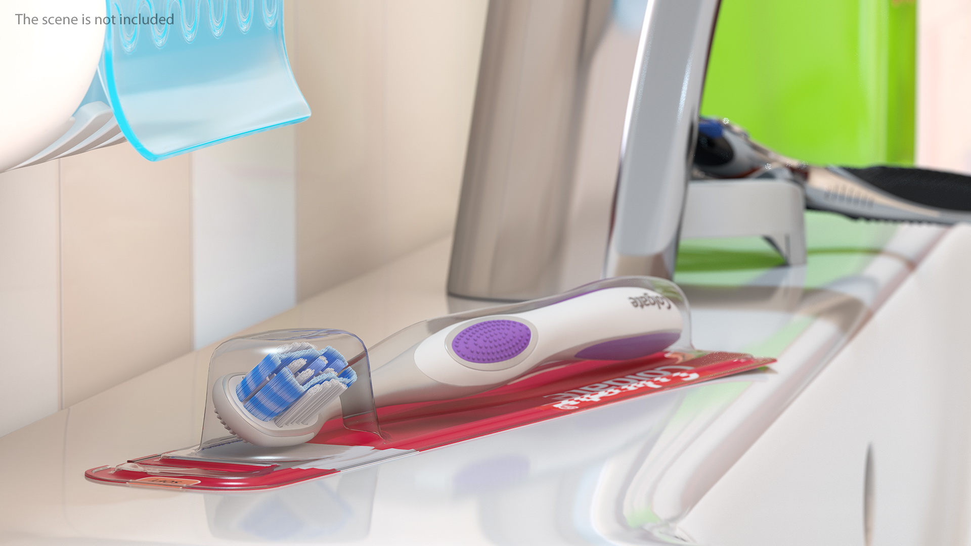3D Colgate 360 Optic Toothbrush Blister Packaging