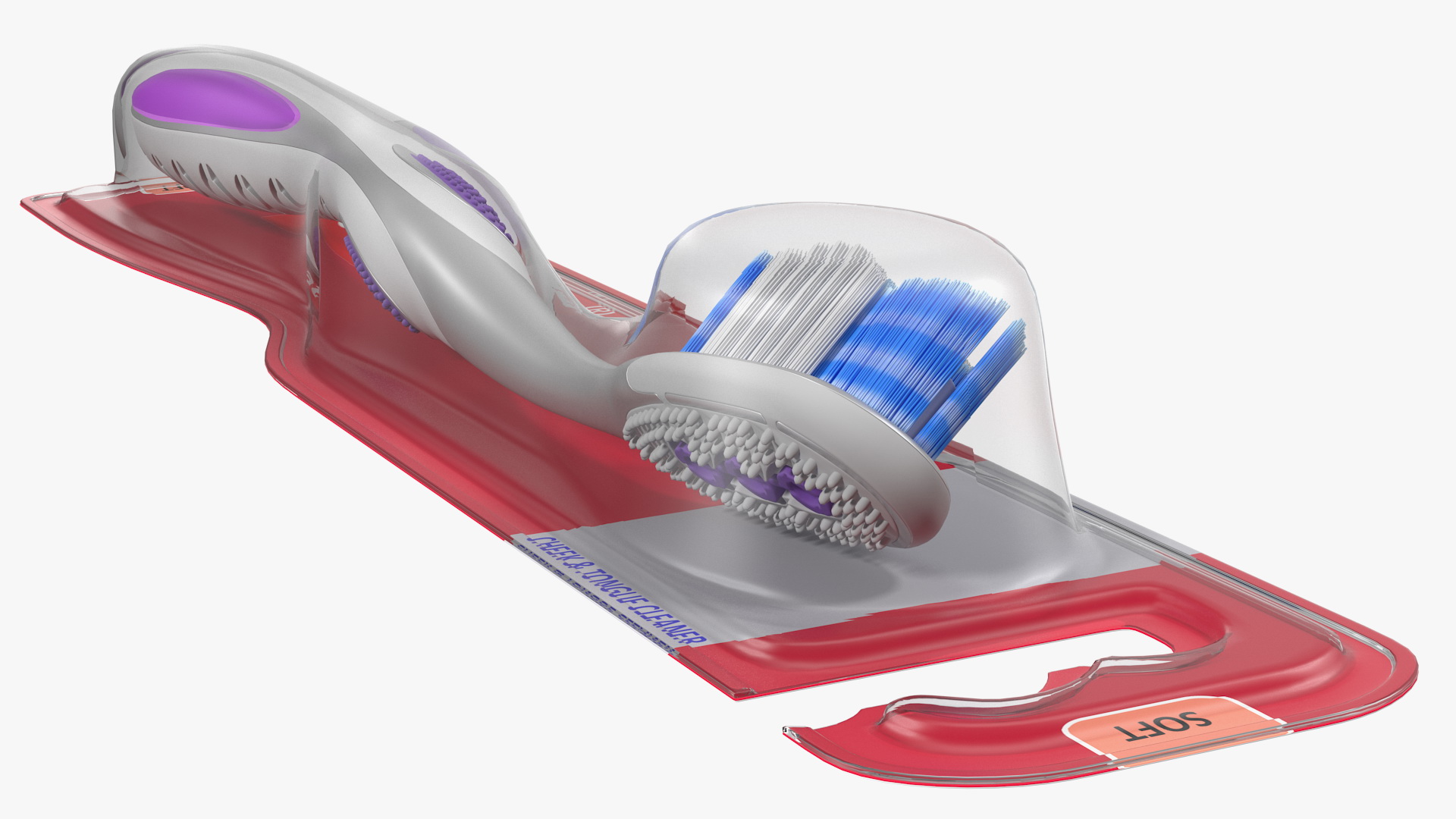 3D Colgate 360 Optic Toothbrush Blister Packaging