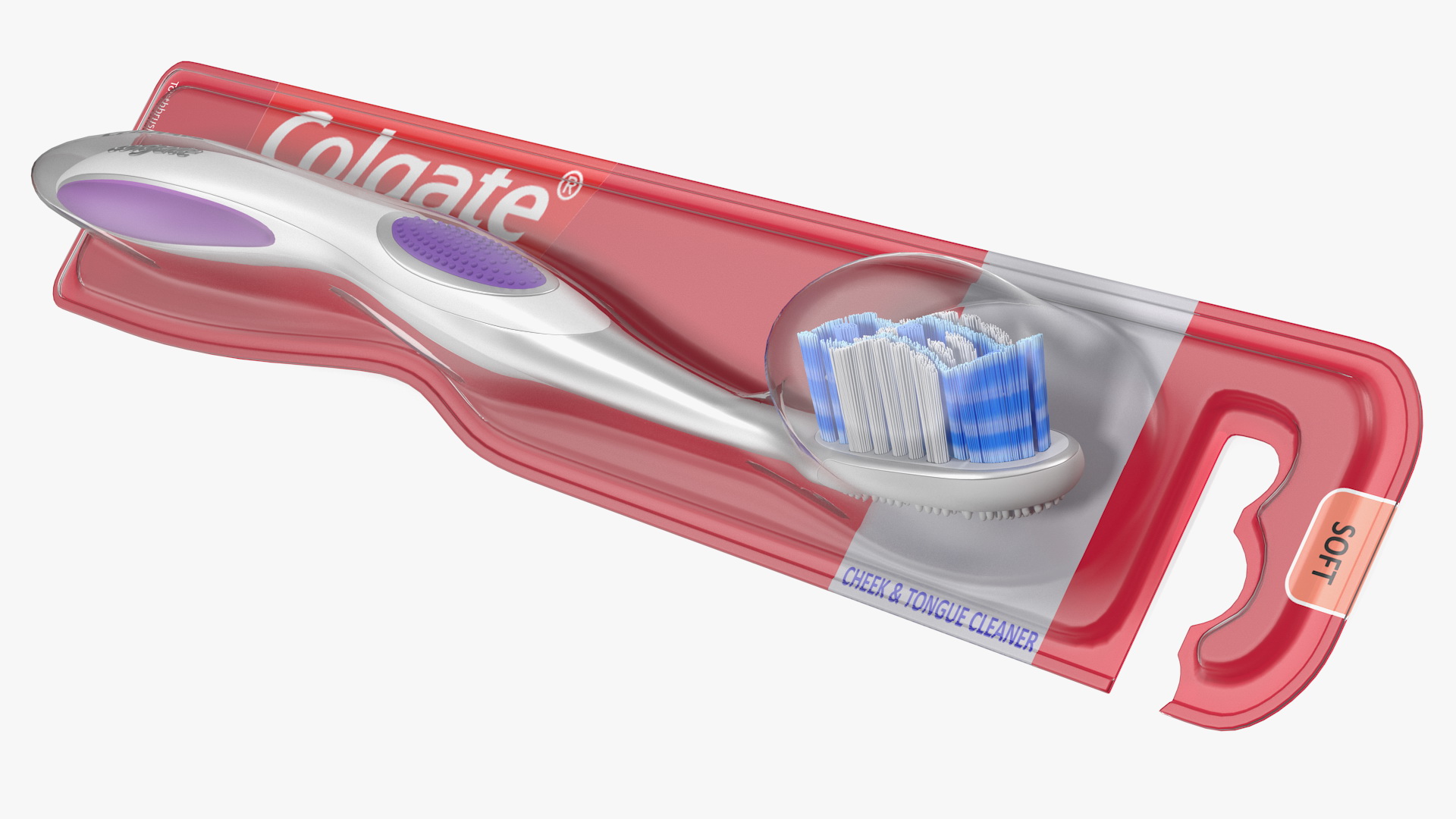 3D Colgate 360 Optic Toothbrush Blister Packaging