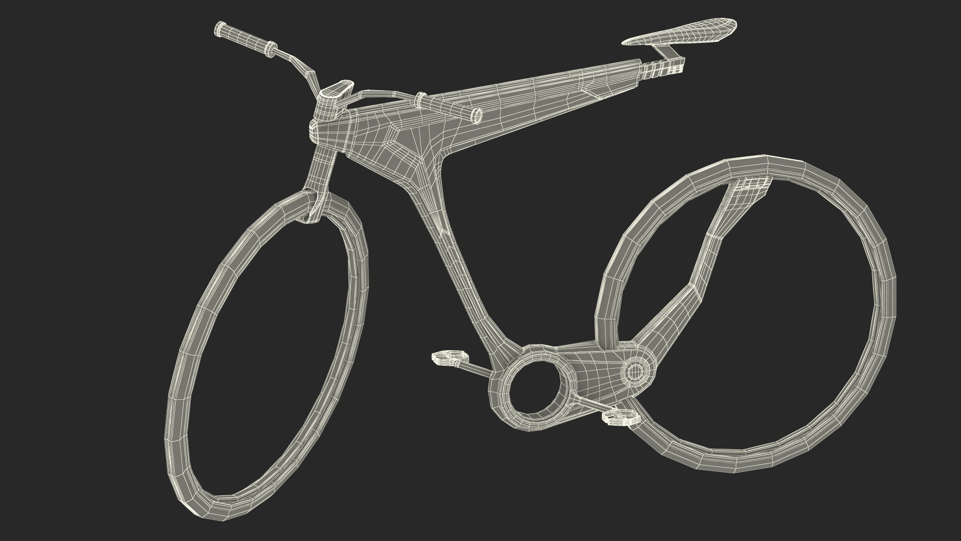3D Futuristic Electric Bicycle Rigged for Maya model