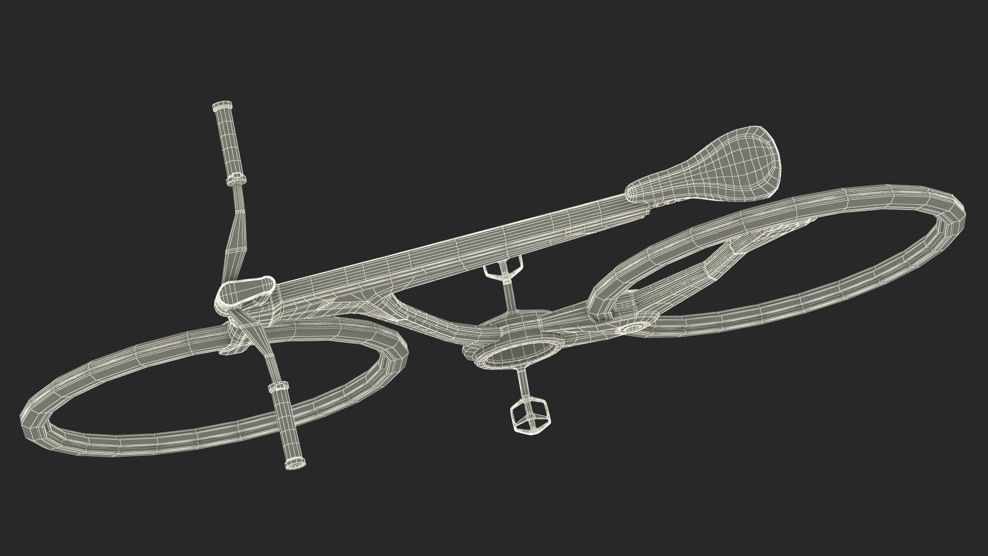 3D Futuristic Electric Bicycle Rigged for Maya model