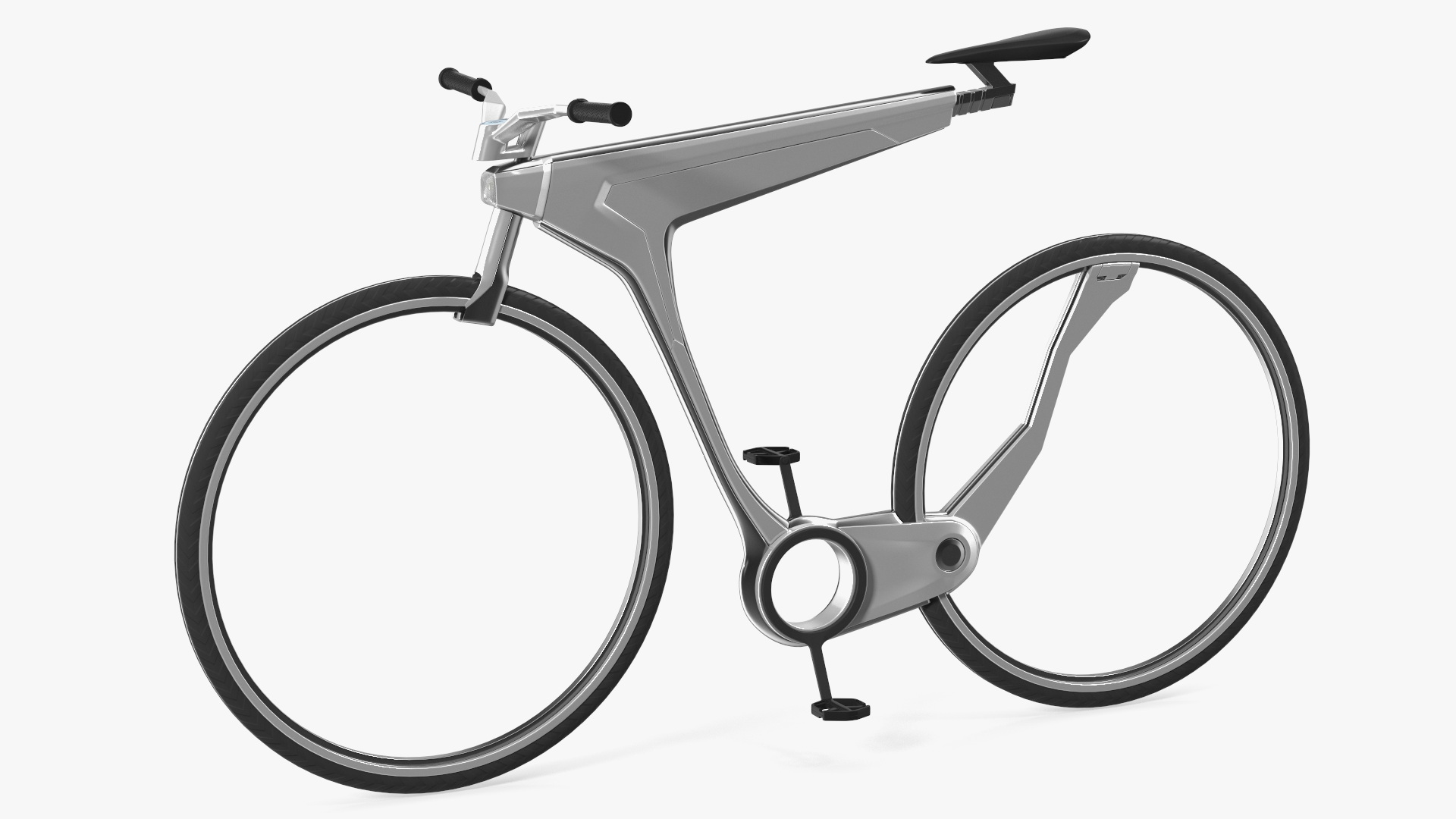 3D Futuristic Electric Bicycle Rigged for Maya model