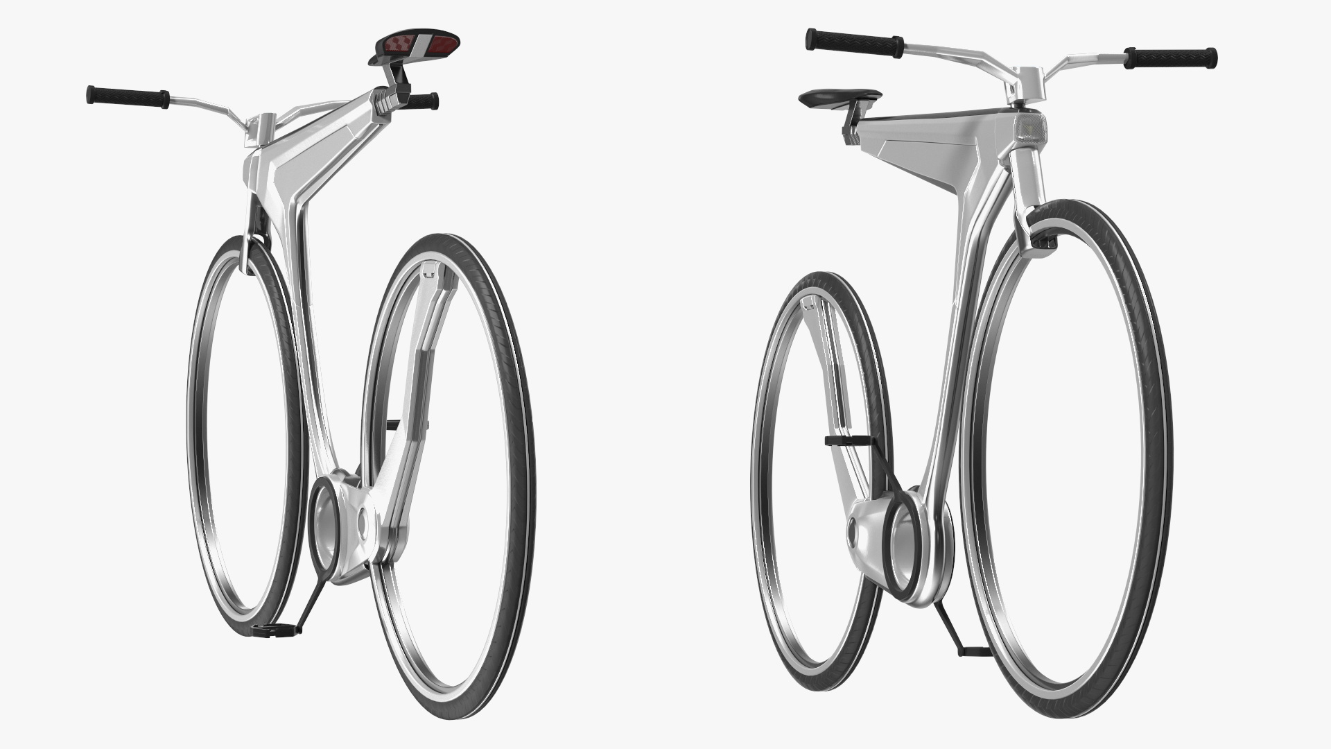 3D Futuristic Electric Bicycle Rigged for Maya model