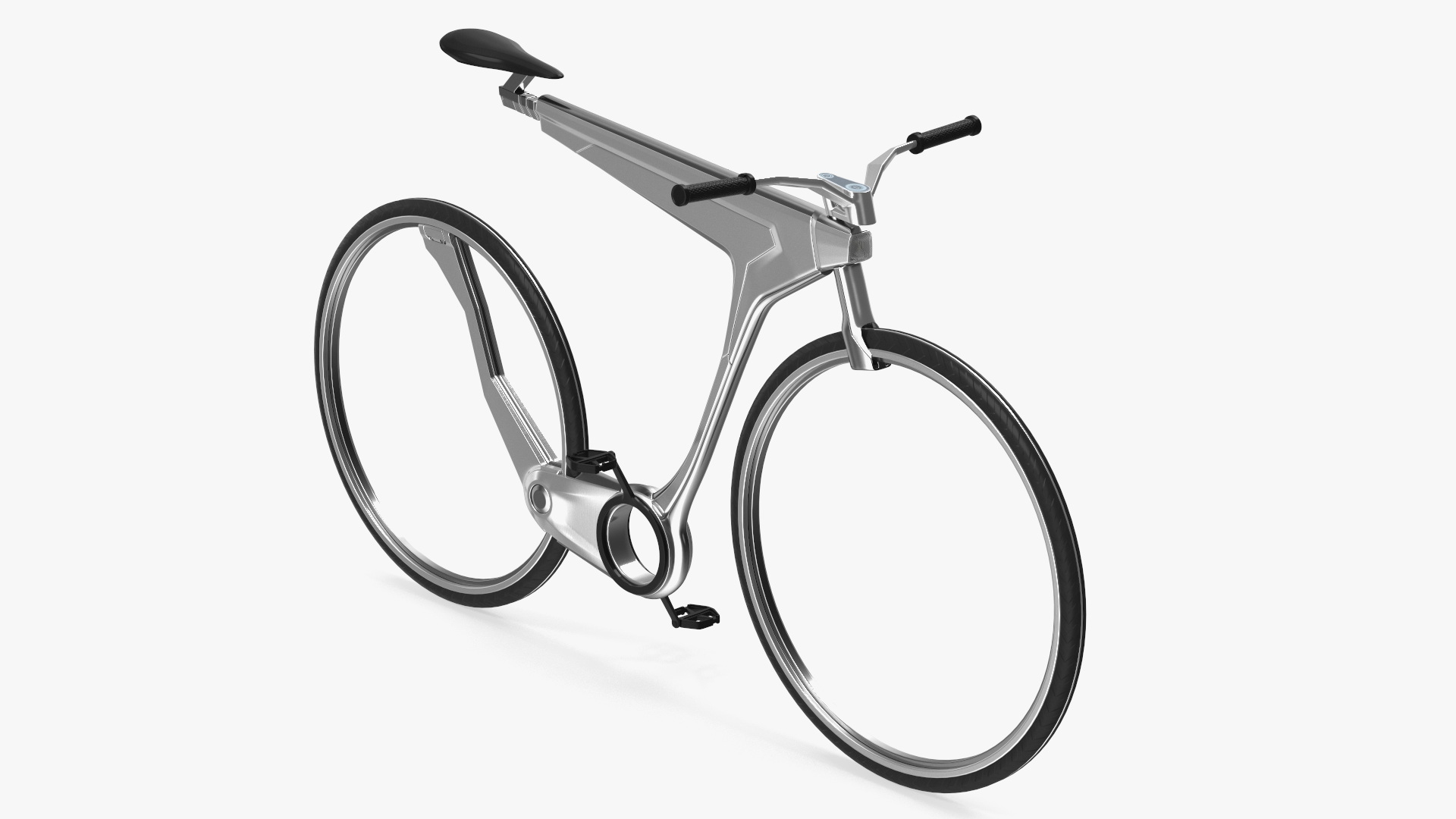 3D Futuristic Electric Bicycle Rigged for Maya model