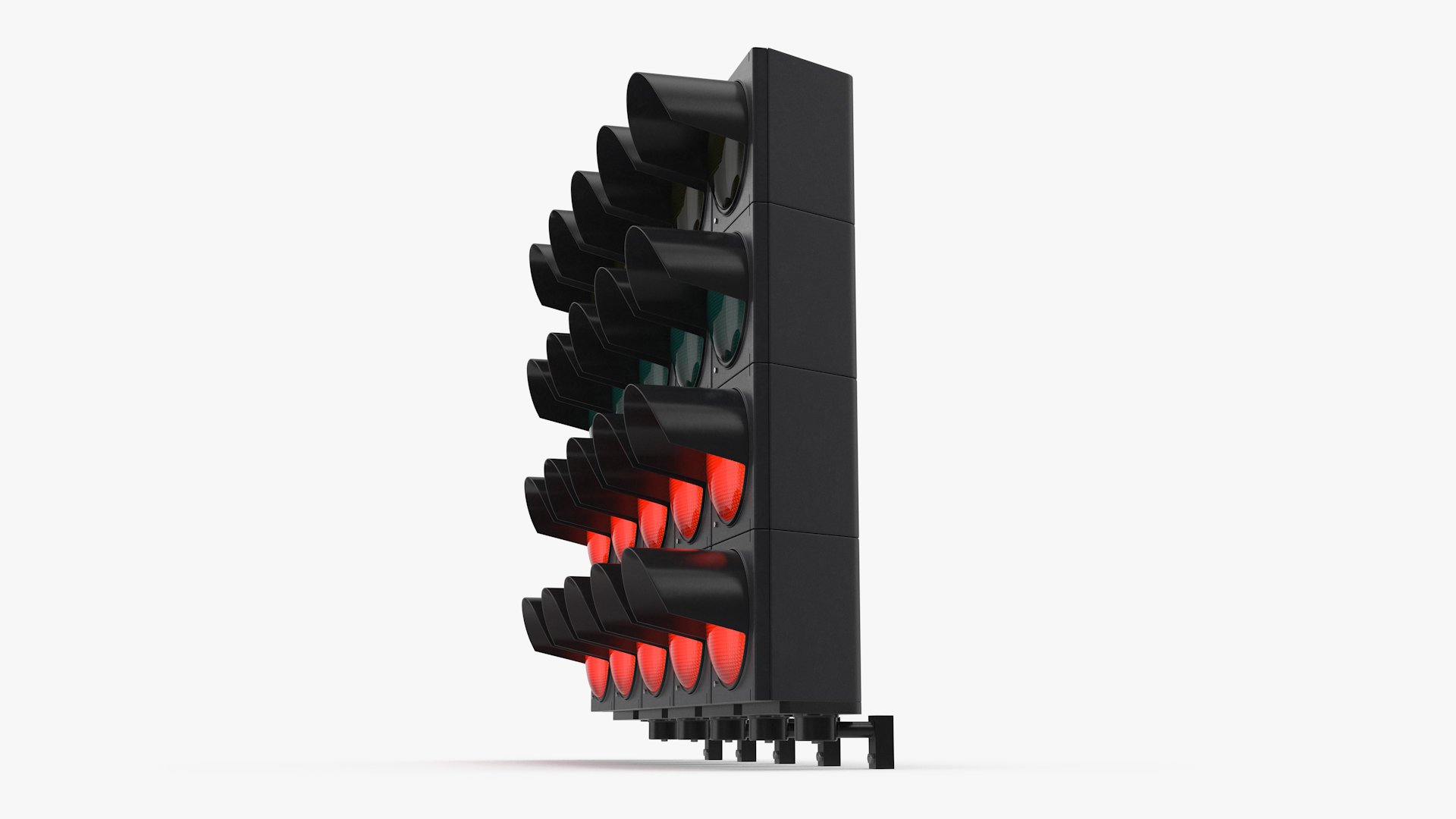 3D Racing Start Lights Red model