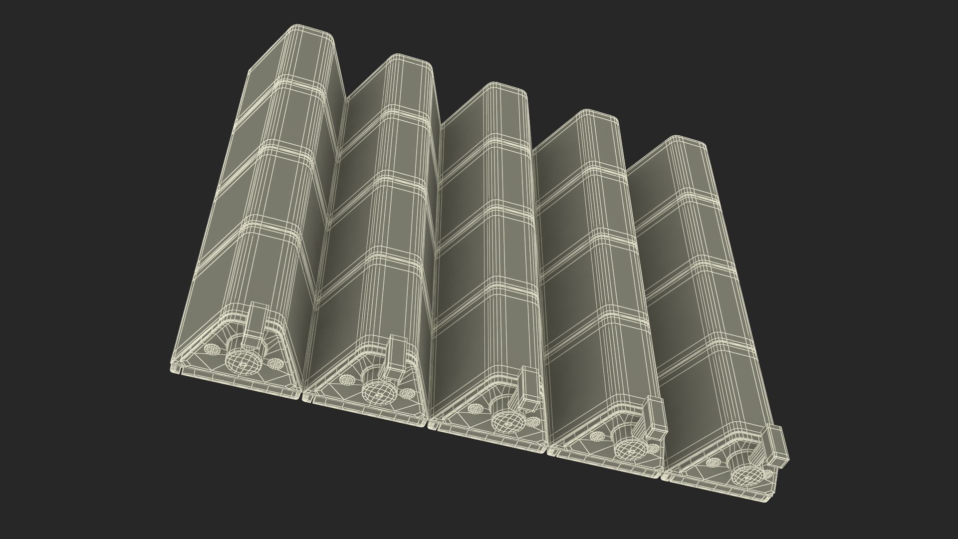 3D Racing Start Lights Red model