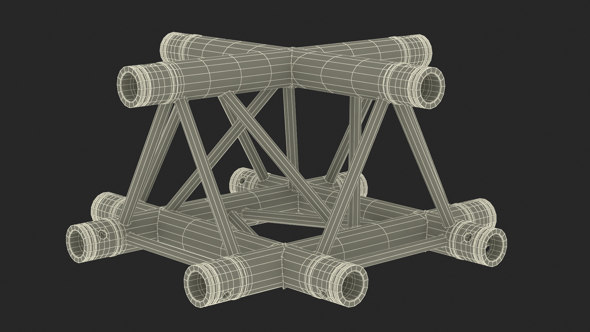 3D Corner Truss Modular Triangular