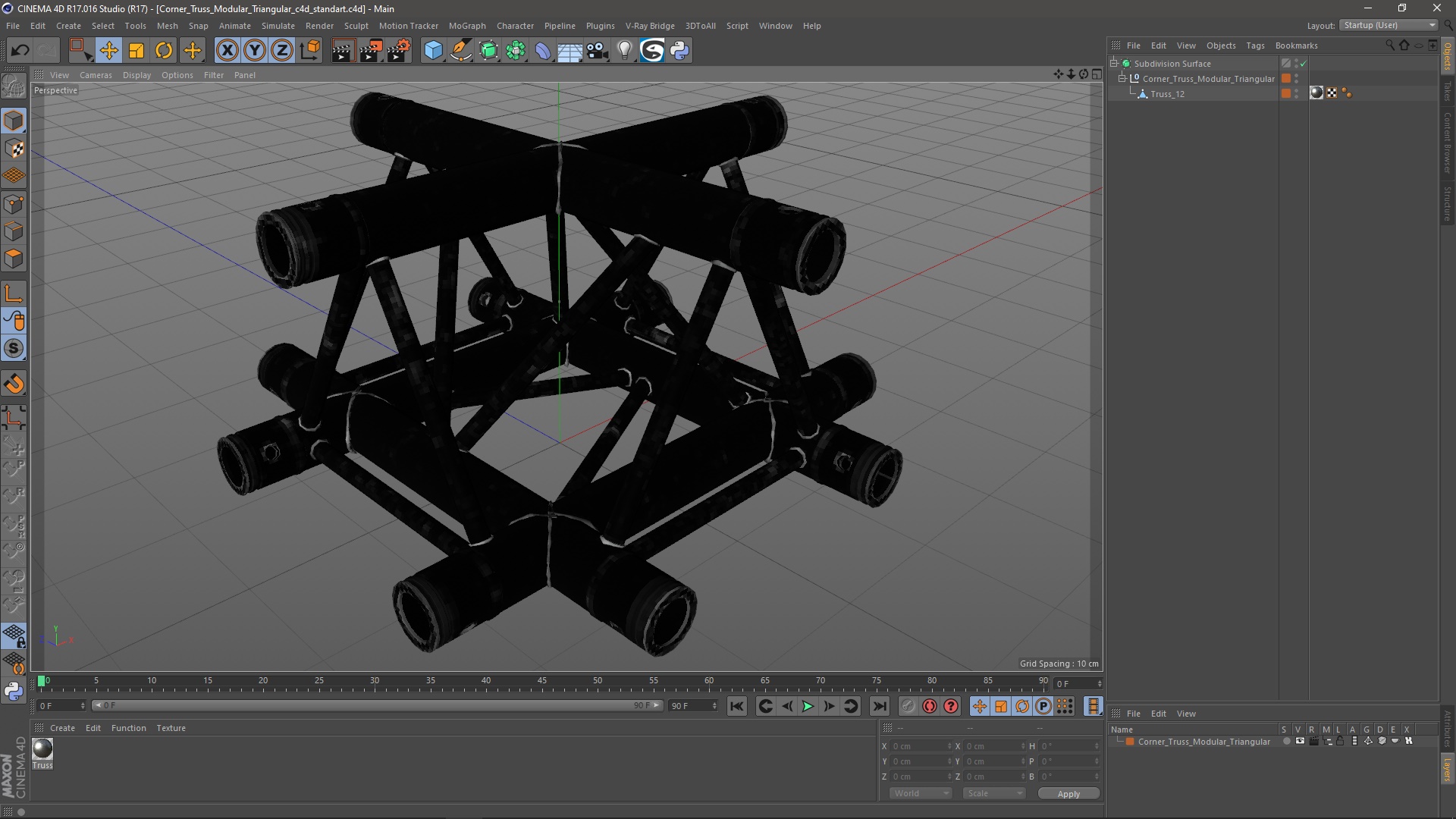 3D Corner Truss Modular Triangular
