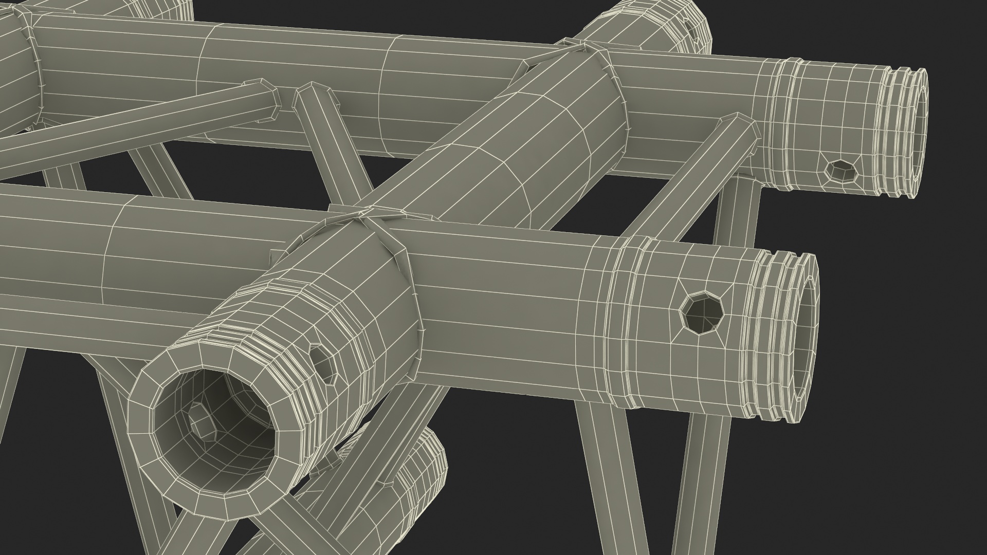 3D Corner Truss Modular Triangular