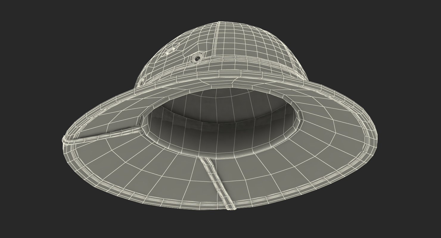 Vietnam Pith Helmet 3D model