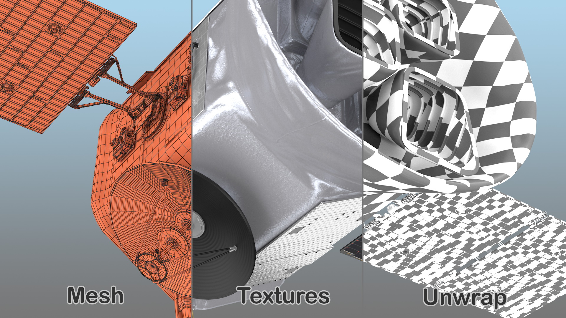 3D model TESS Space Telescope